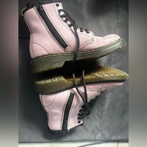 Dr Martens Boots girls pink Barbie color high top shoes cute Easter egg flats